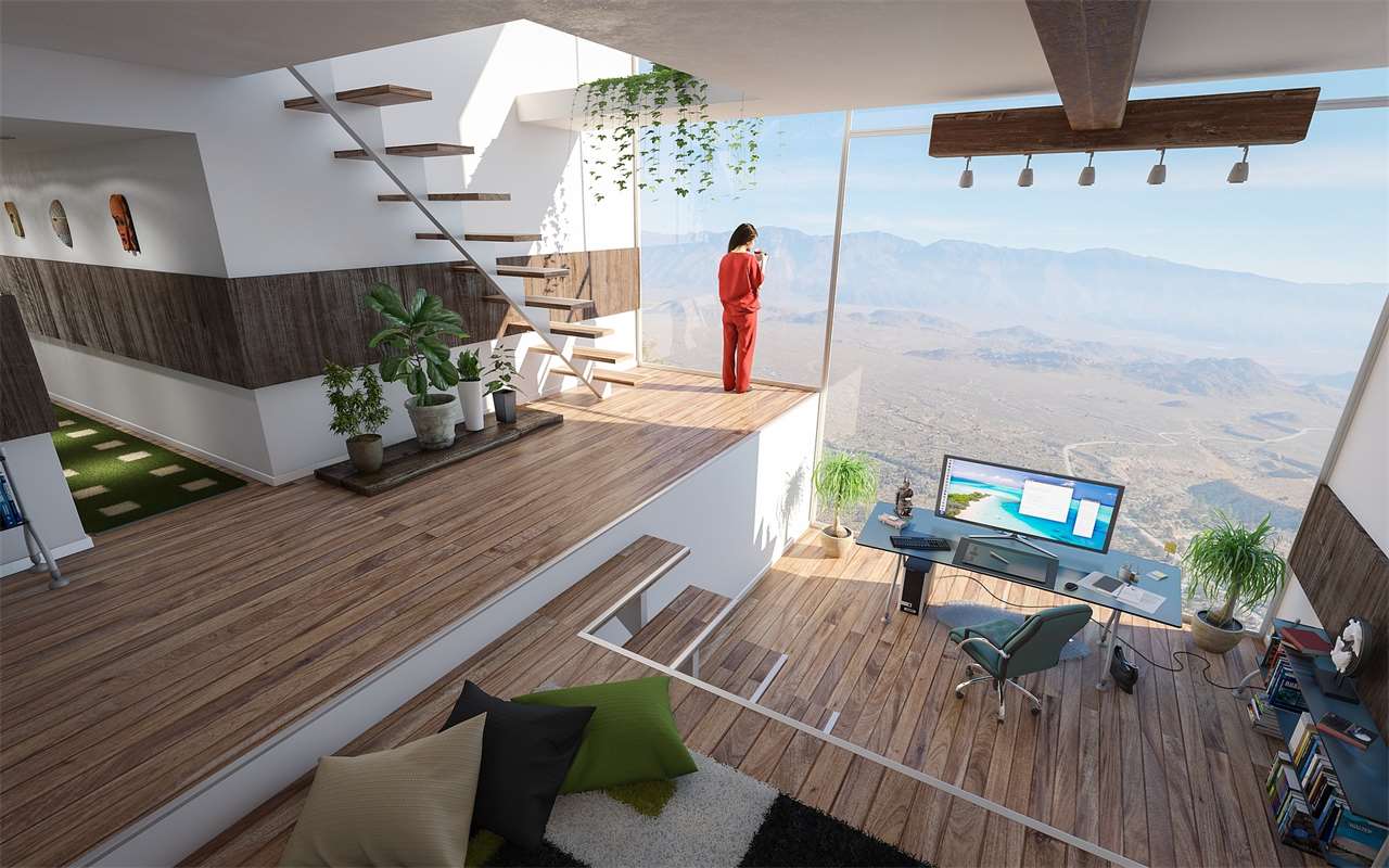 Maisonettenwohnung mit schöner Aussicht